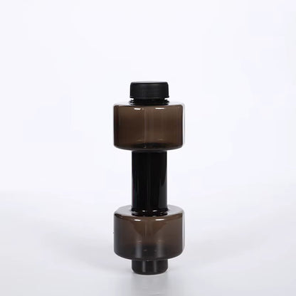 2600Ml High Capacity Plastic Dumbbell Shaped Portable Water Bottle Creative Fitness Dumbbells Hammer Sport Cup Water Bottles