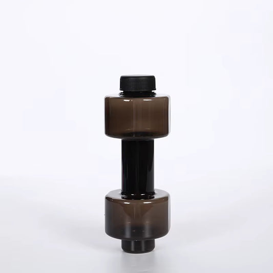 2600Ml High Capacity Plastic Dumbbell Shaped Portable Water Bottle Creative Fitness Dumbbells Hammer Sport Cup Water Bottles