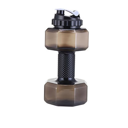 2600Ml High Capacity Plastic Dumbbell Shaped Portable Water Bottle Creative Fitness Dumbbells Hammer Sport Cup Water Bottles